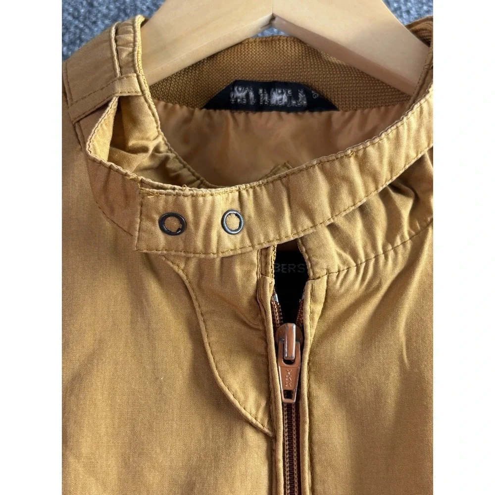 Vintage Members Only Jacket Mens 44 Mustard Racer 80s